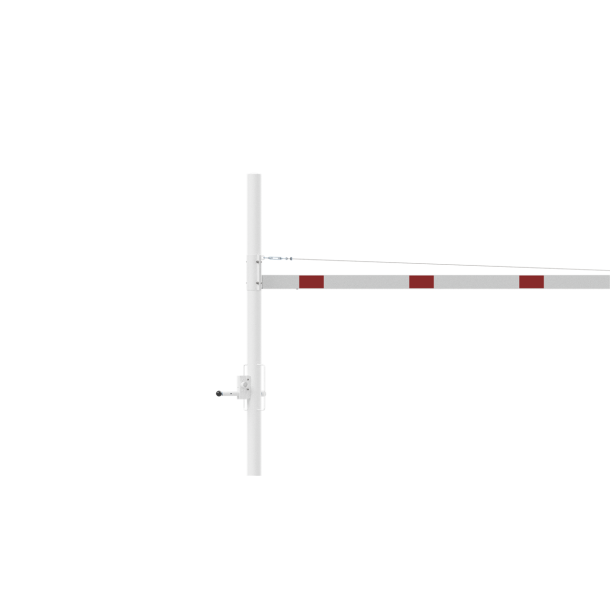 Height restriction barrier | cross tube length: 4500 mm | with triangular locking mechanism | to be fixed by plugs